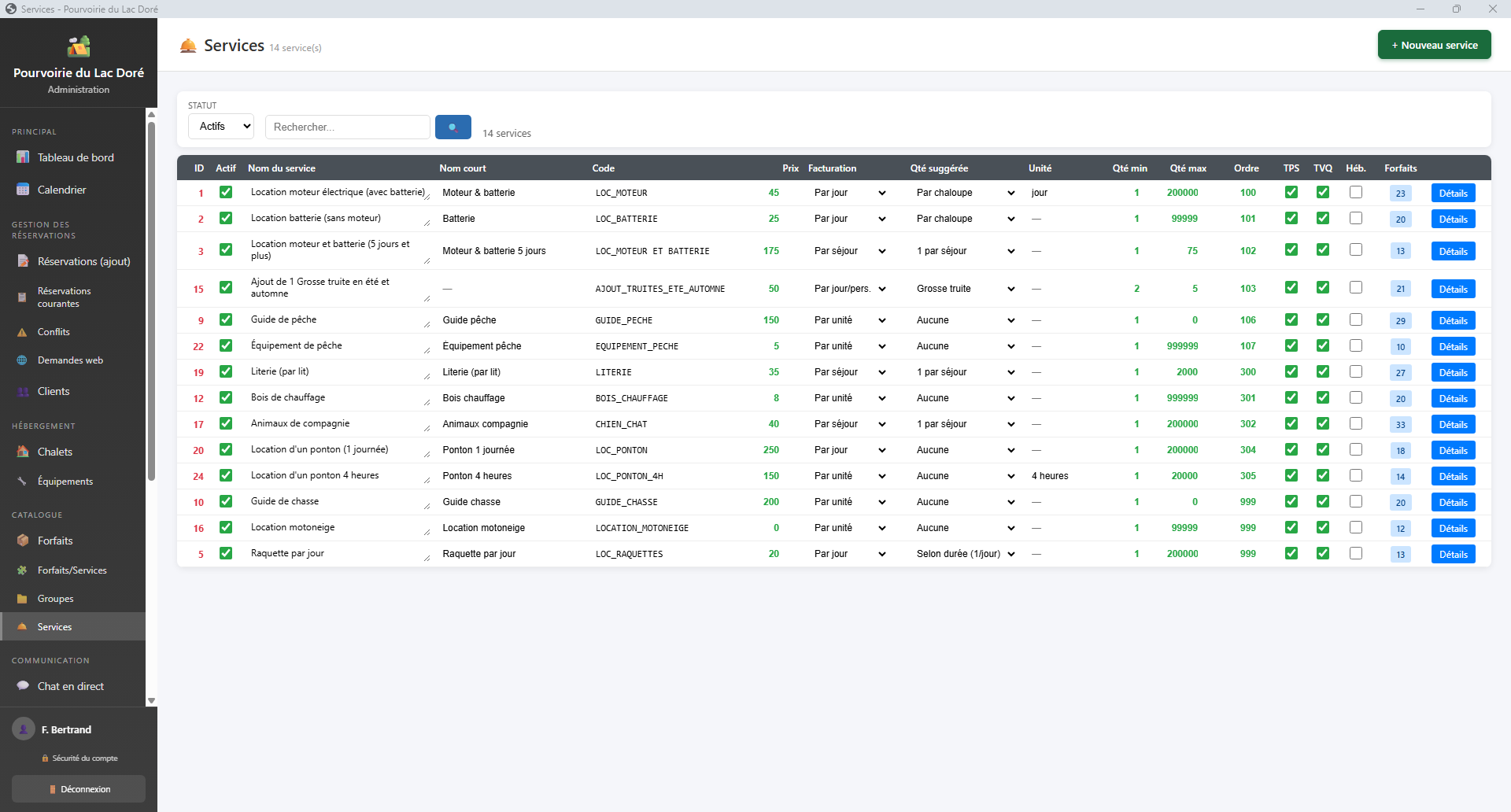 Ajouter un service prend une minute