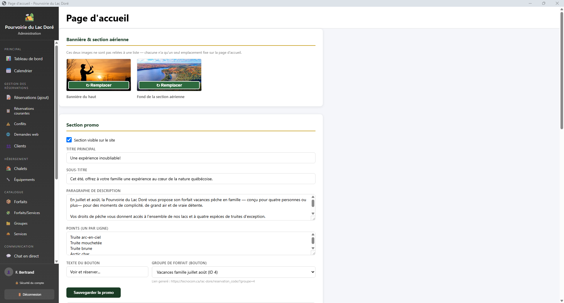 Votre page d'accueil, sans toucher au code